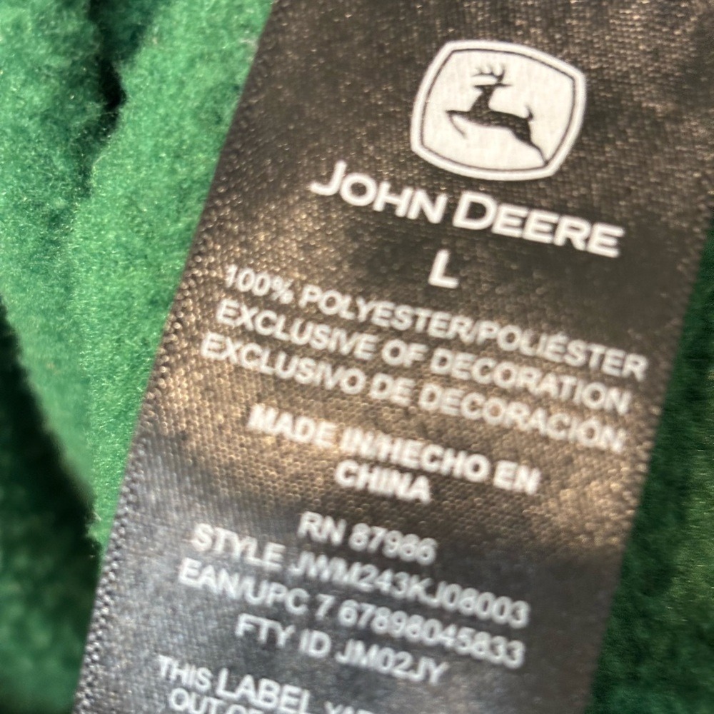 John Deere  Green Pullover‎ Sweatshirt - Picture 3 of 4